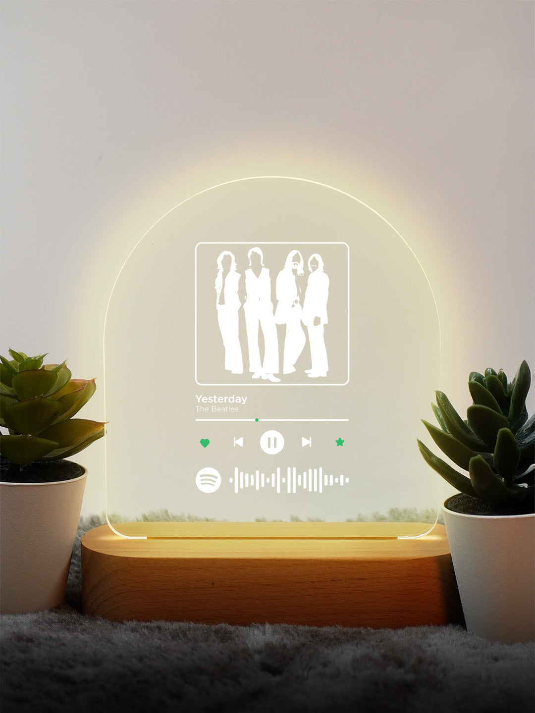 Beatles Music Art LED Acrylic Frame
