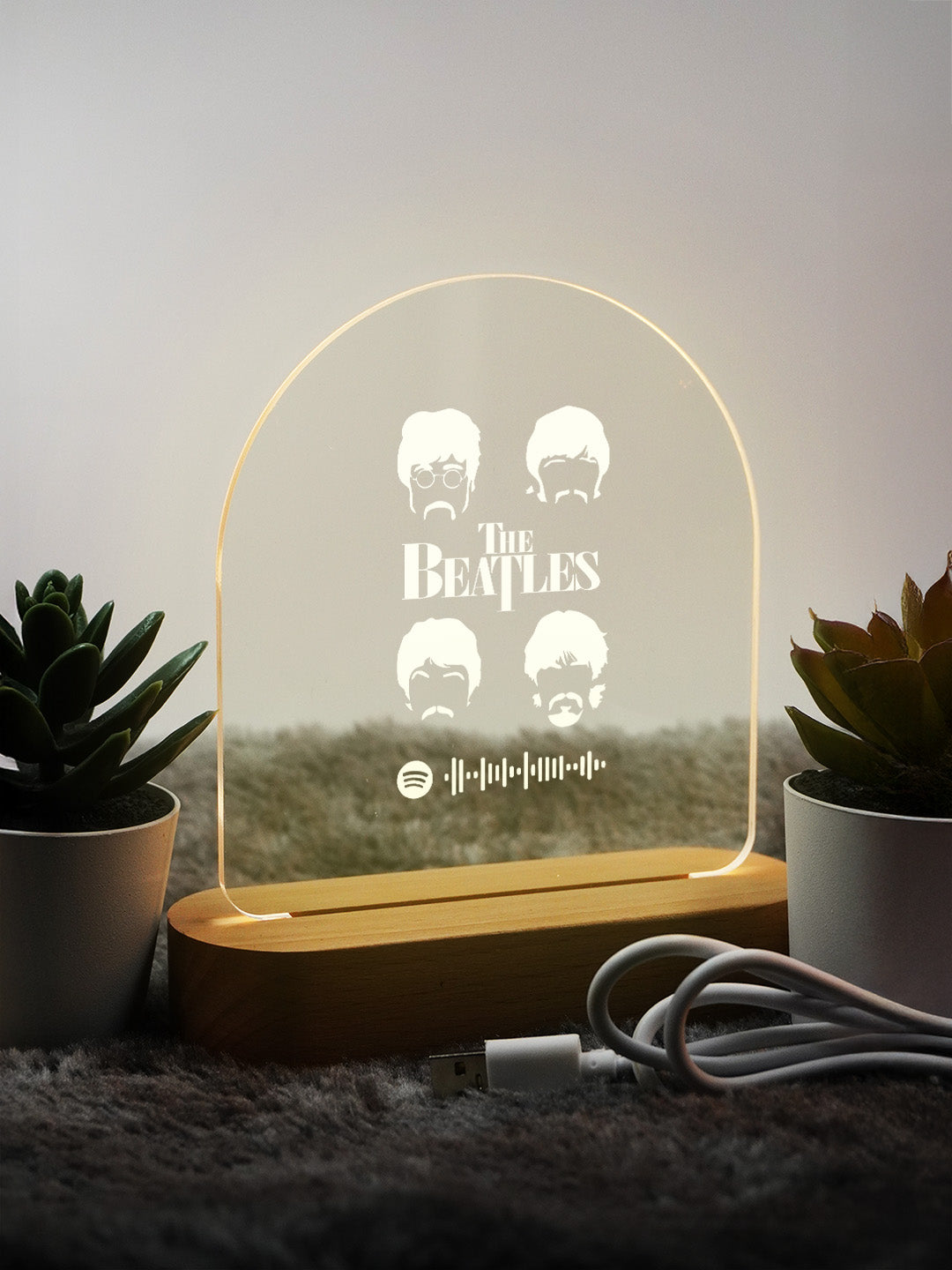 Beatles Music Band LED Acrylic Frame